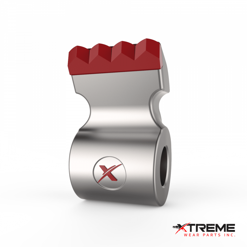 Four G1 Carbide Swing Hammer Teeth | 1-3/8 Inch / 36 mm Dia